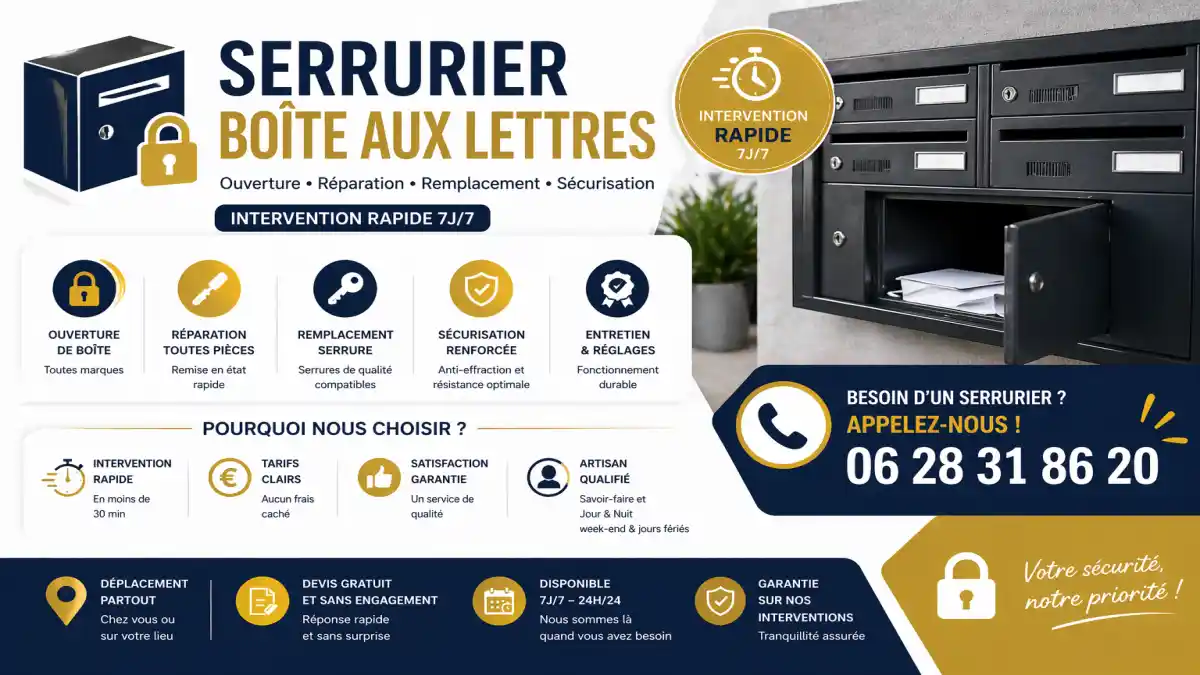 Dépannage boîte aux lettres serrure à Orgon