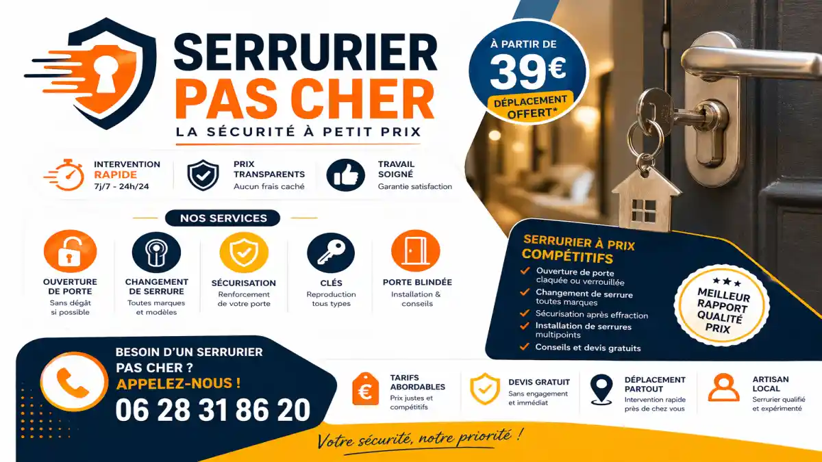 Serrurier pas cher à Vauvenargues dépannage rapide